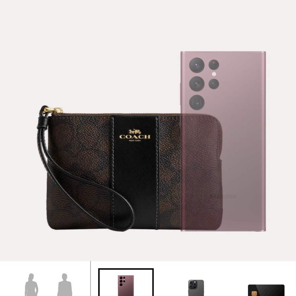 Coach wristlet letter signa corner zip
: Length: 6.25"
Height: 4.0"
Width: 0.5" - Picture 6 of 6